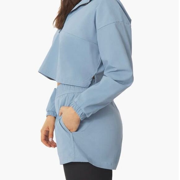 WeWoreWhat Blue Black Liner Windbreaker Biker Workout Athletic Running Shorts XS - Picture 4 of 8